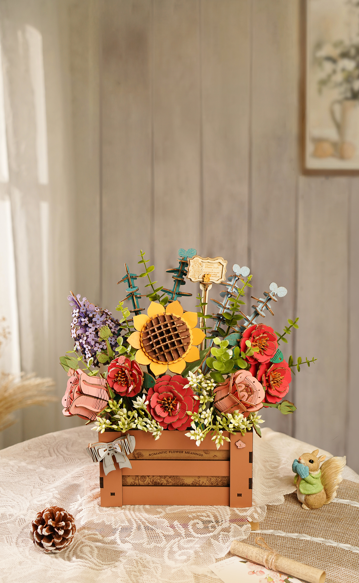 Rowood - Holzpuzzle - Blumenbox