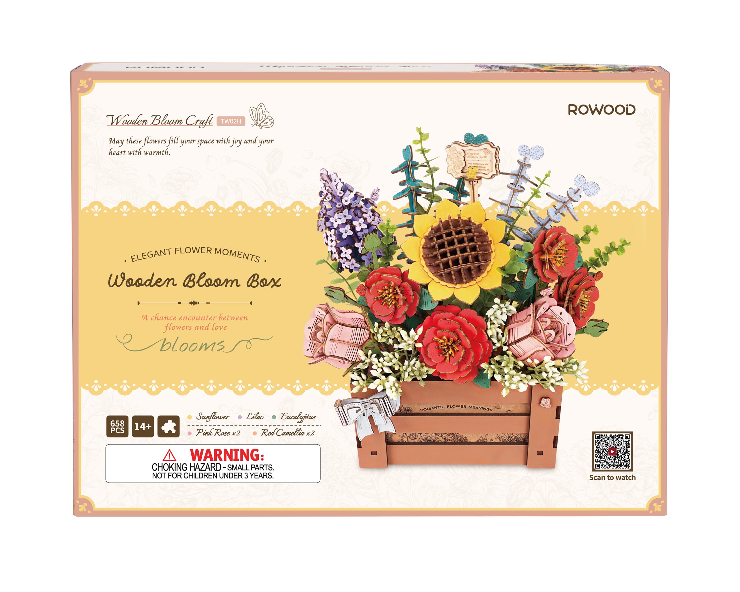 Rowood - Holzpuzzle - Blumenbox – Bild 4