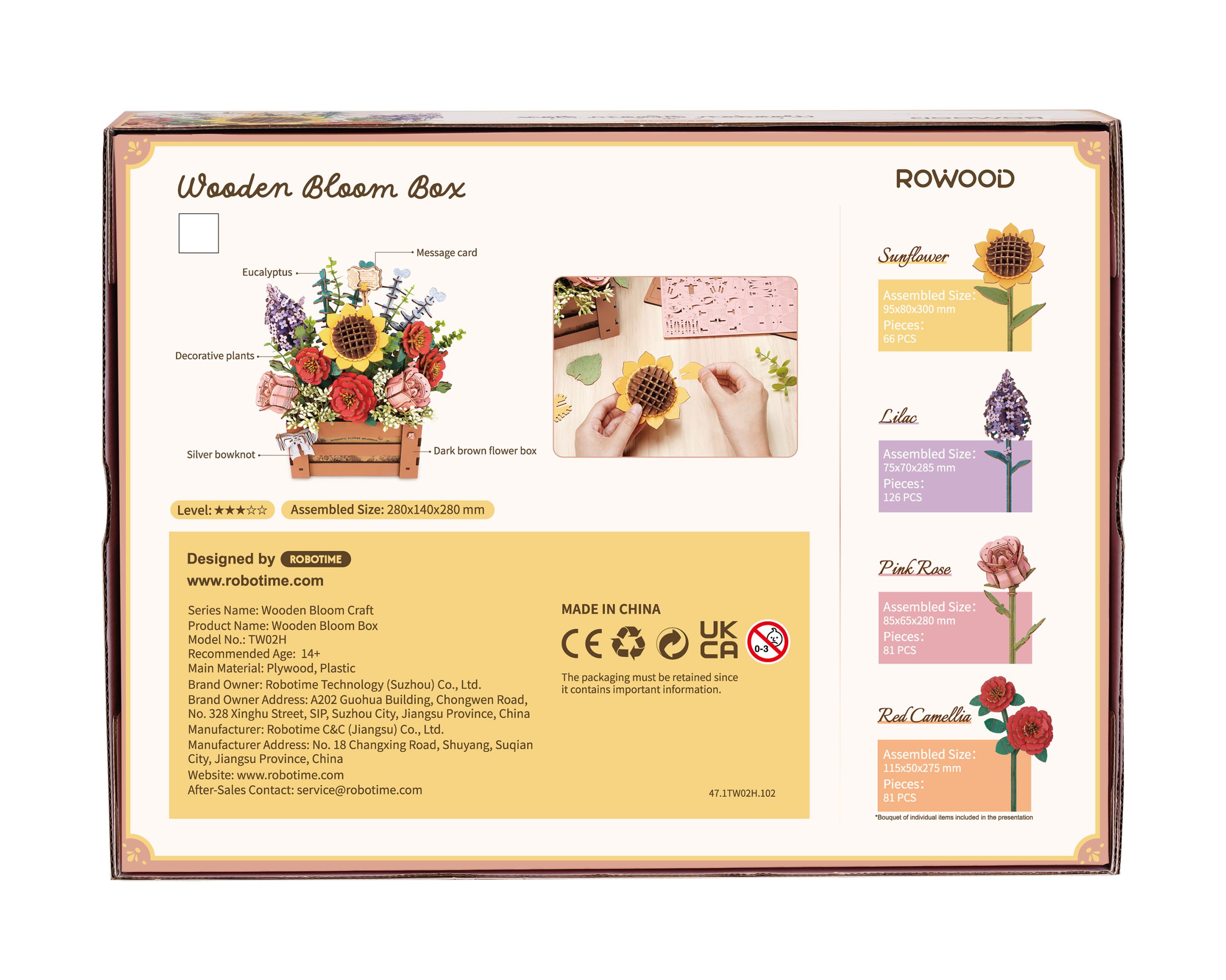 Rowood - Holzpuzzle - Blumenbox – Bild 5